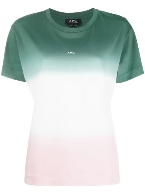 A.P.C. playera con logo estampado