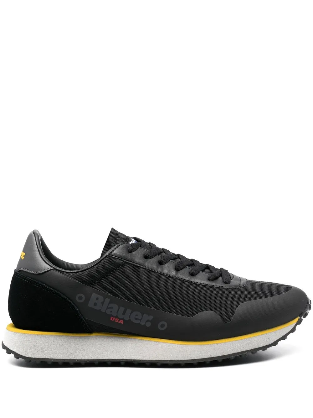 

Blauer tenis bajos tejidos - Negro