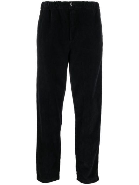 Kenzo logo-patch tapered corduroy trousers Men