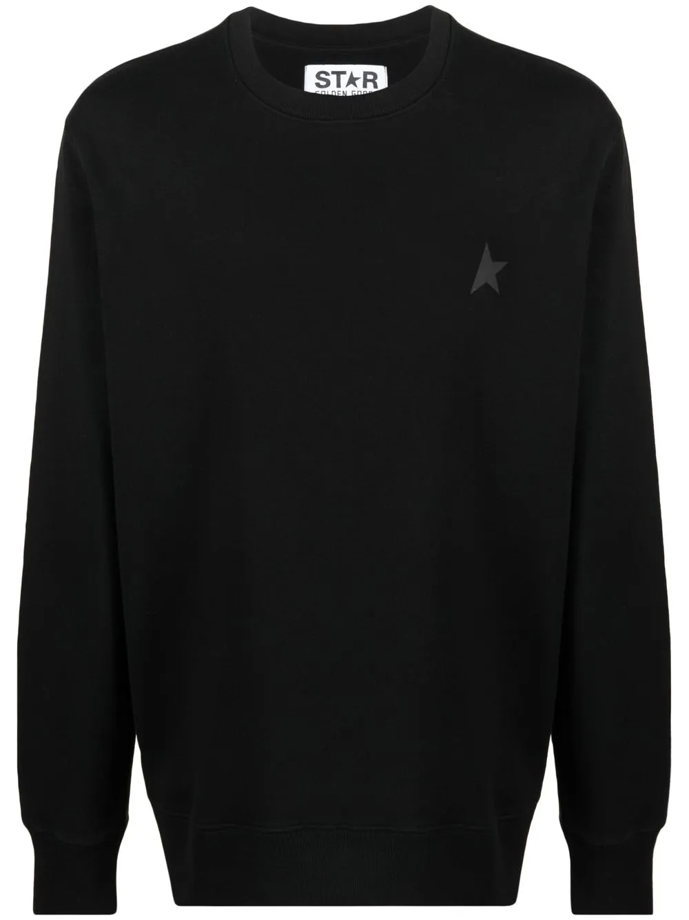 

Golden Goose logo-patch crew neck sweatshirt - Black