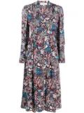 DVF Diane von Furstenberg floral-print midi dress - Red