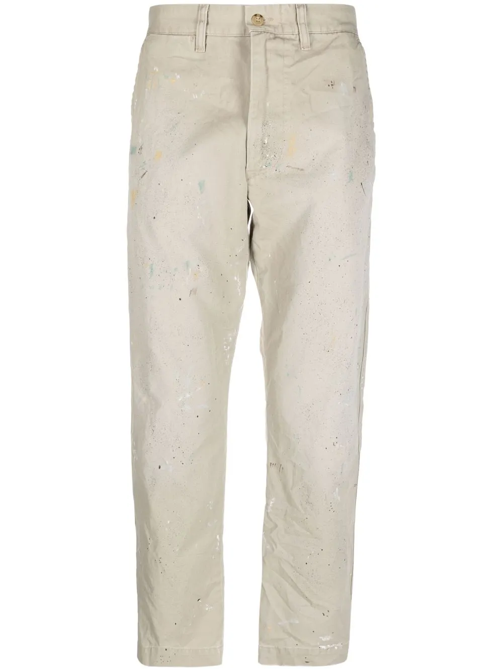 

Polo Ralph Lauren Salinger distressed straight-leg trouser - Neutrals