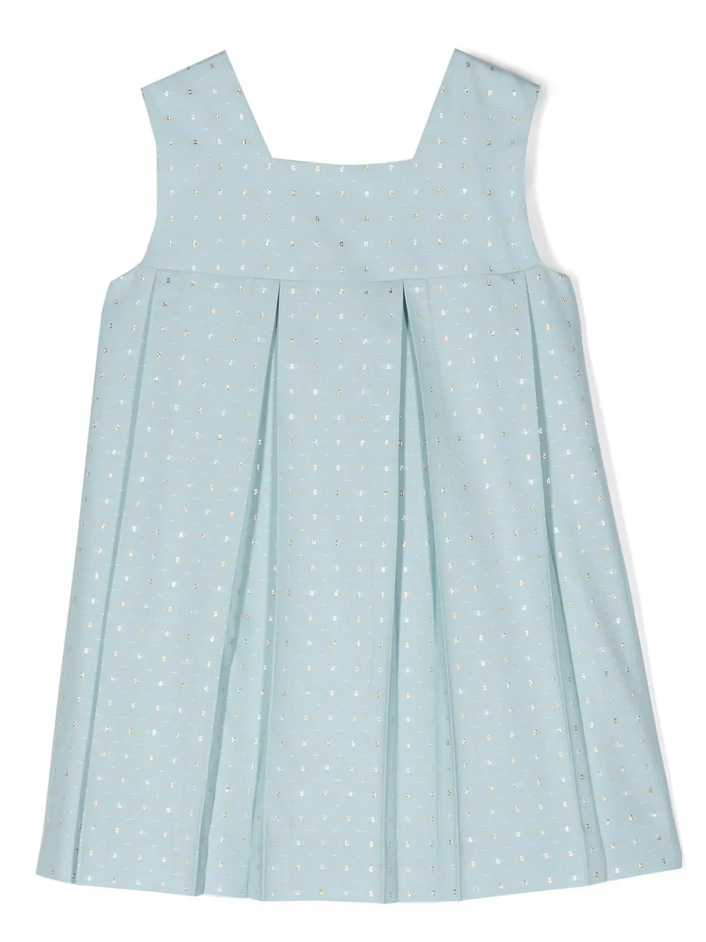 

Gucci Kids square-neck sleeveless dress - Blue