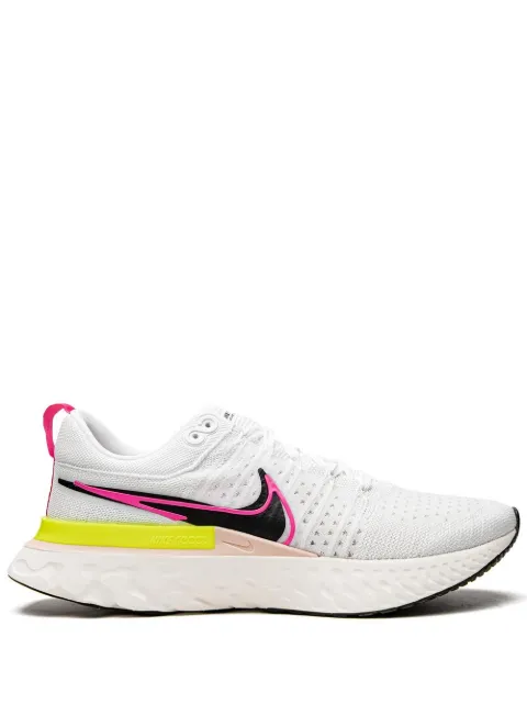 Nike React Infinity Run Flyknit 2 "White/Sail/Pink Blast/Black" sneakers