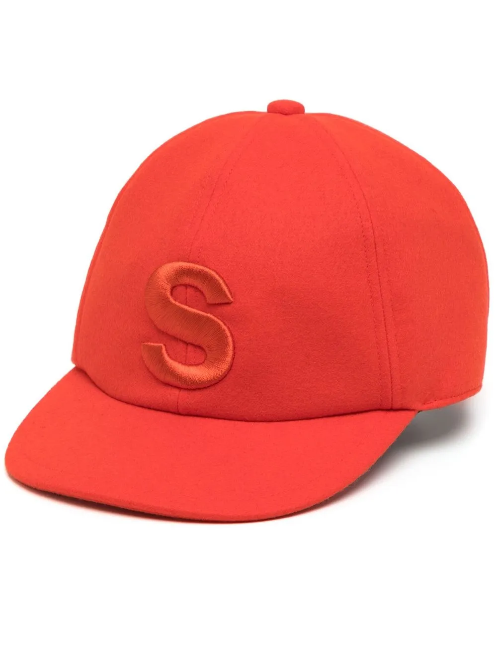 

sacai gorra con logo bordado - Rojo