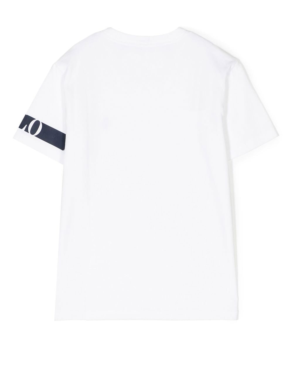 Ralph Lauren Kids T-shirt met logoprint - Wit