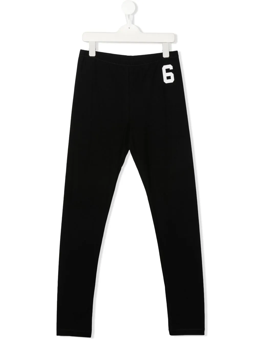 

MM6 Maison Margiela Kids leggins con número estampado - Negro