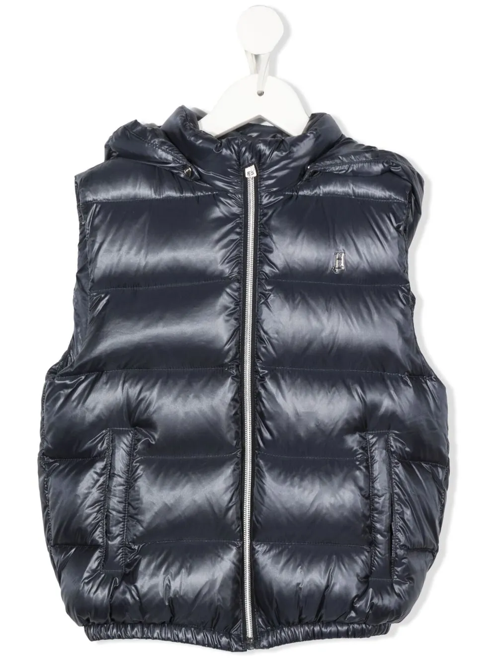 

Herno Kids hooded down gilet - Blue