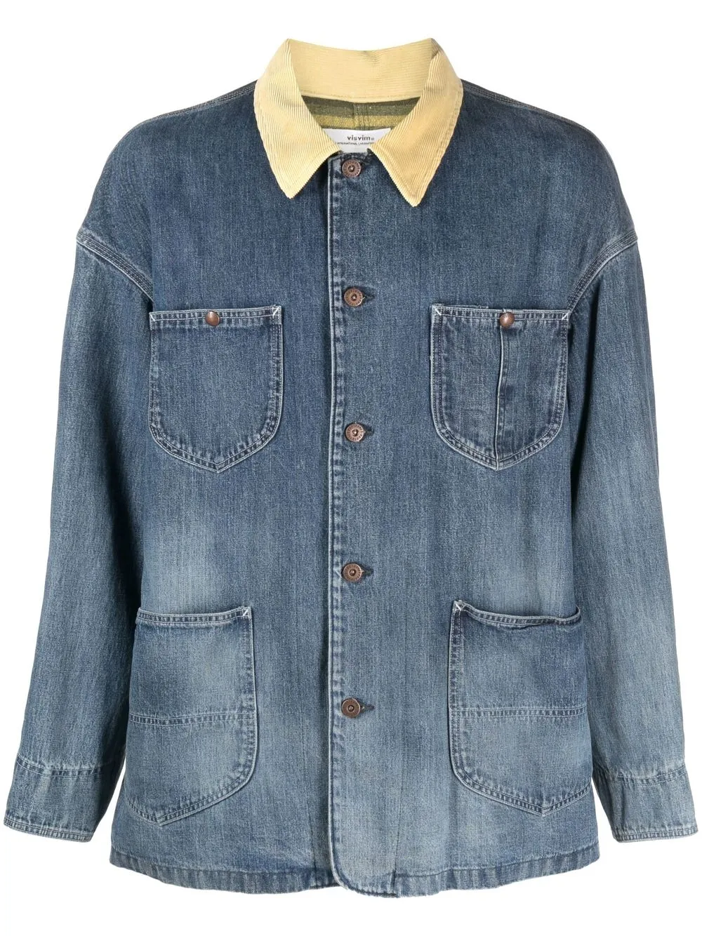 

visvim Jumbo Damaged denim jacket - Blue