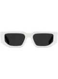 Prada Eyewear Symbole colour-block rectangle sunglasses - Black