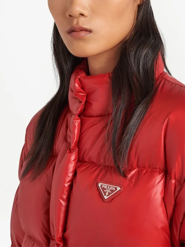 Prada detachable-sleeve Cropped Puffer Jacket - Farfetch