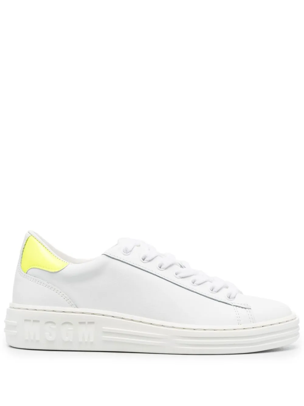 

MSGM logo-print lace-up sneakers - White