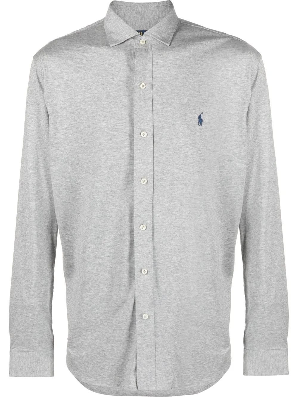 

Polo Ralph Lauren camisa con logo bordado - Gris