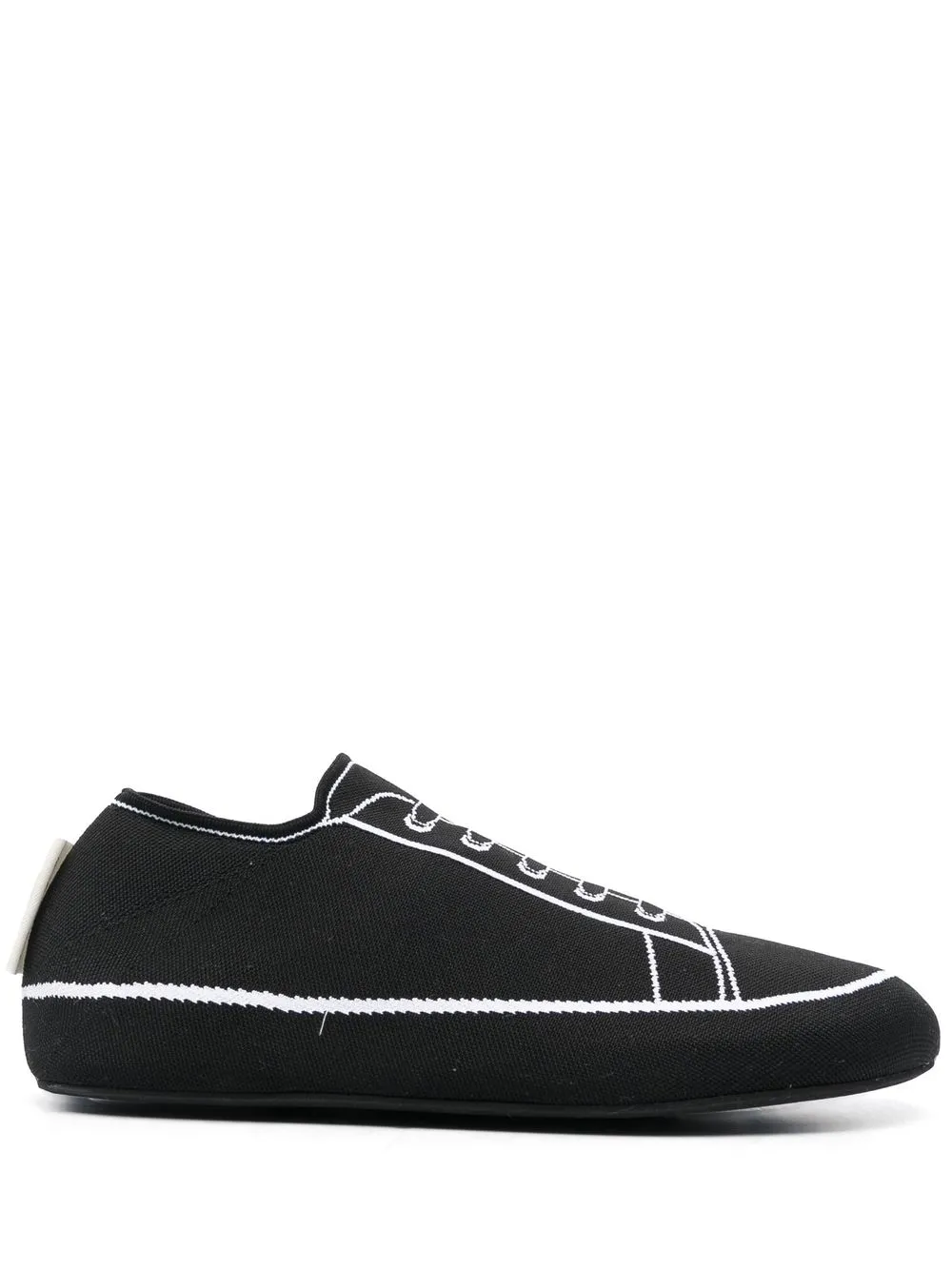 

Marni tenis con agujetas - Negro