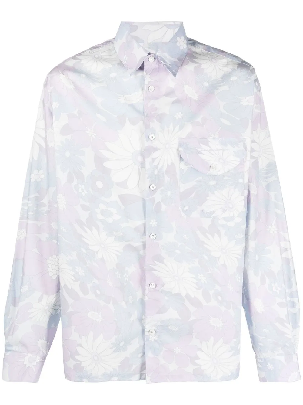 

Jacquemus camisa manga larga con estampado floral - Morado