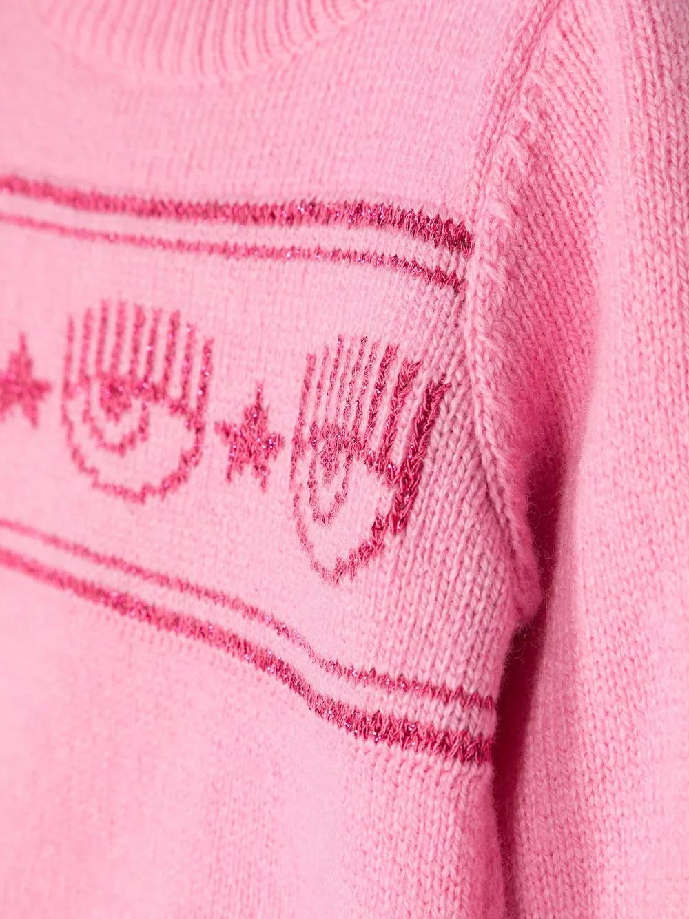 Chiara Ferragni Kids Maglione Eyestar con intarsio | Top | Image 3