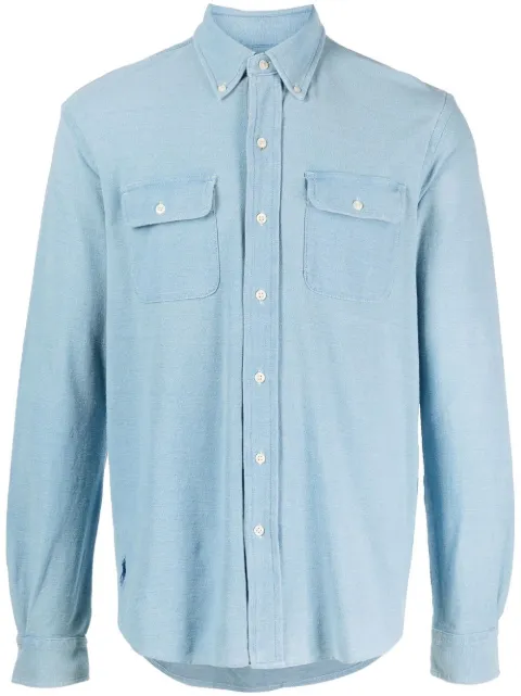 Polo Ralph Lauren long sleeves knit chambray shirt