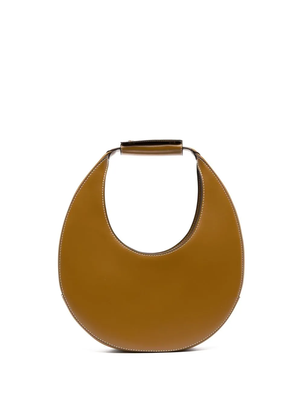 

STAUD Moon leather tote bag - Brown