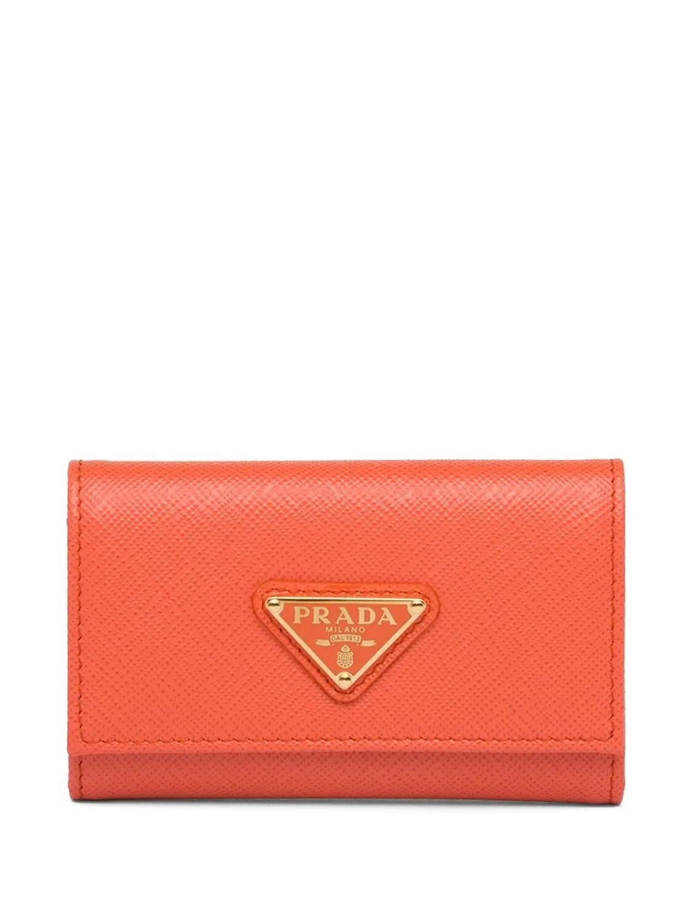 

Prada llavero con logo triangular - Naranja