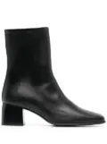 Filippa K square-toe 52mm block heel boots - Black