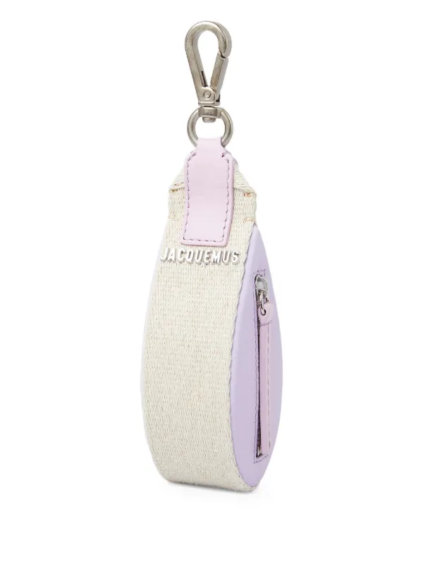 Jacquemus Le Peru leather-trimmed Keyring | Purple | FARFETCH NZ