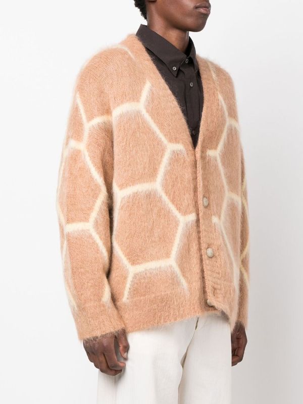 Bonsai mohair-blend hexagon-print Cardigan - Farfetch