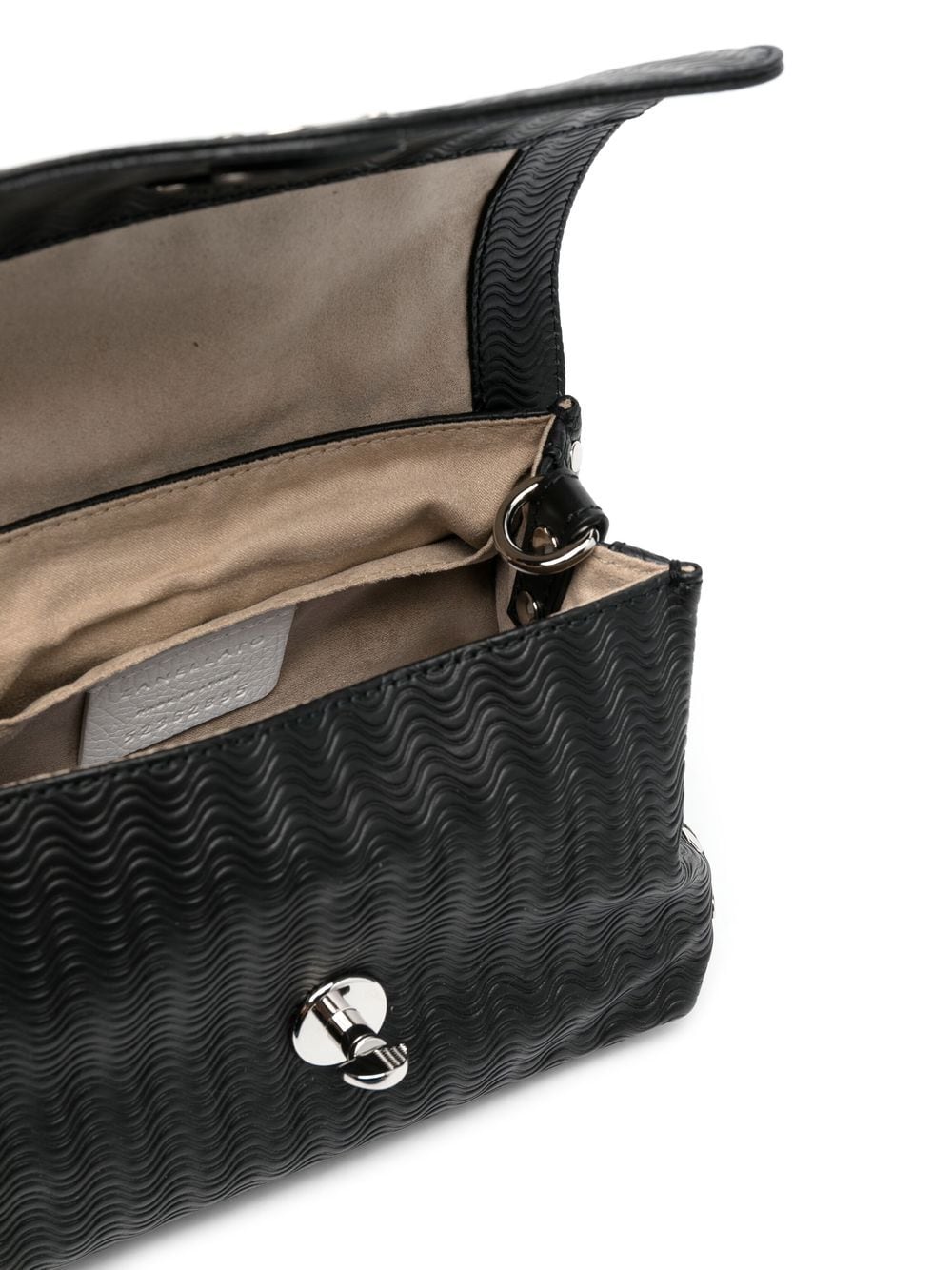 Shop Zanellato Leather Twist-lock Bag In Schwarz