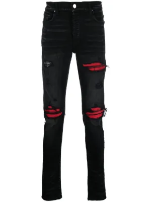 amiri jeans red