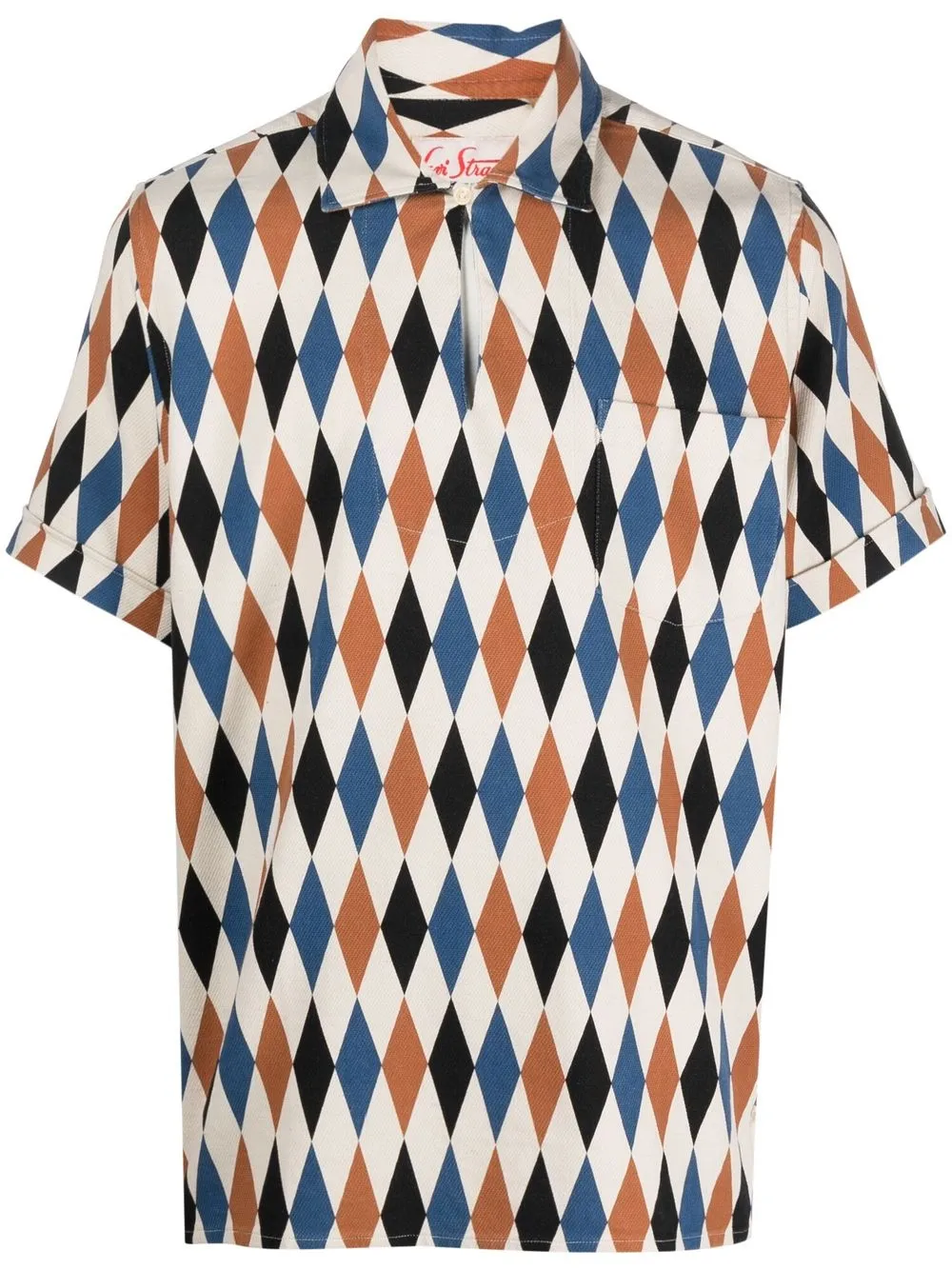

Levi's diamond-print short-sleeve shirt - Neutrals