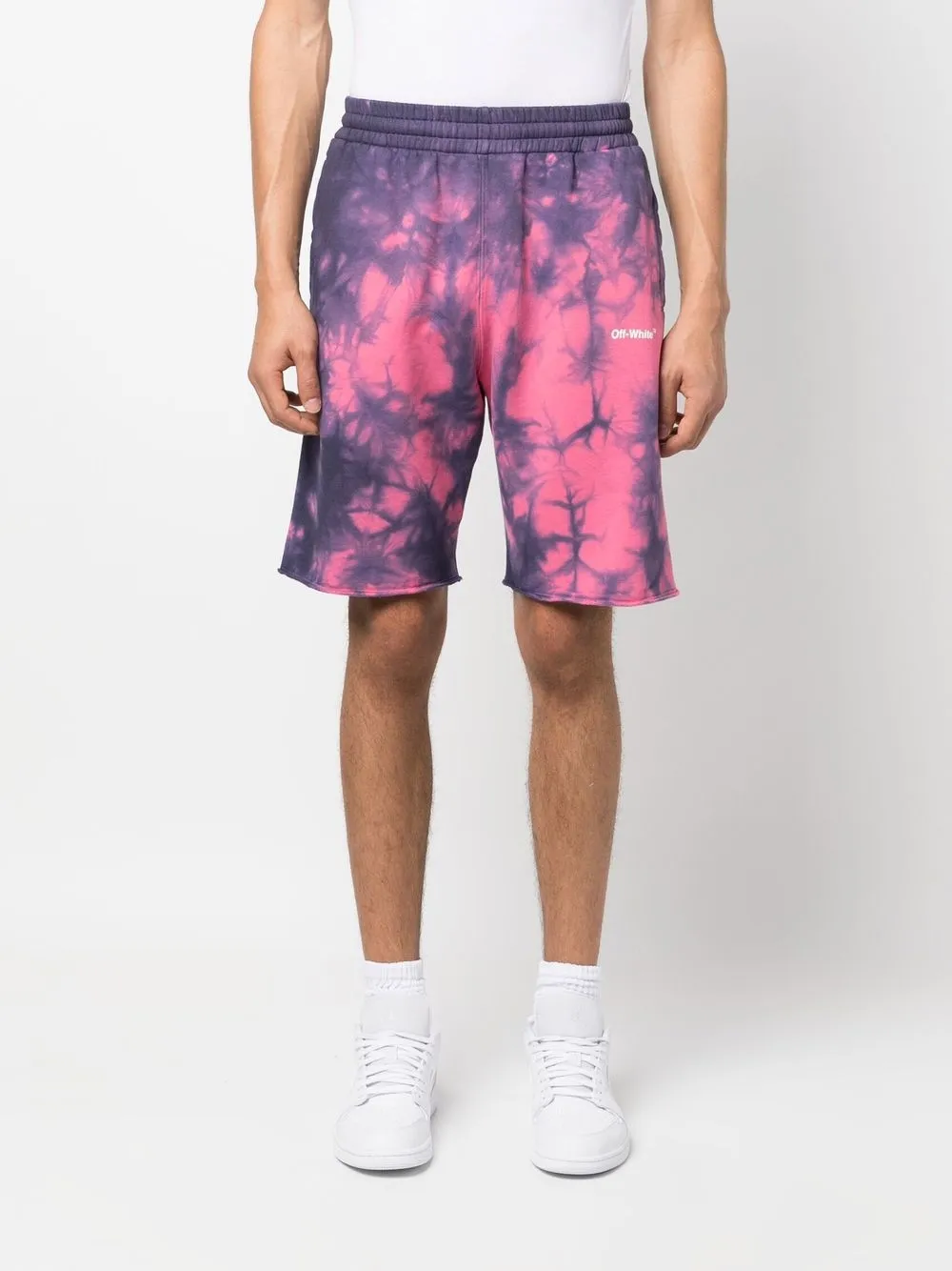 Nike off white tie best sale dye shorts