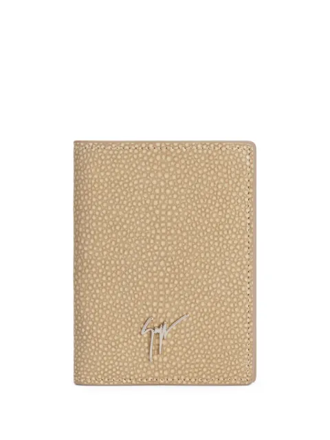 Mason logo-plaque leather wallet