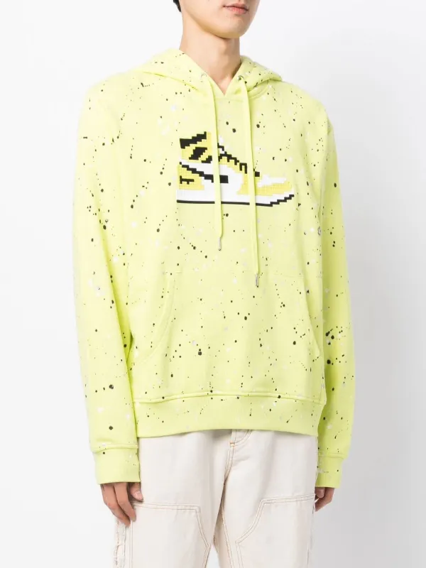 Mostly Heard Rarely Seen 8 Bit Neon Volt Hoodie Gul FARFETCH SE