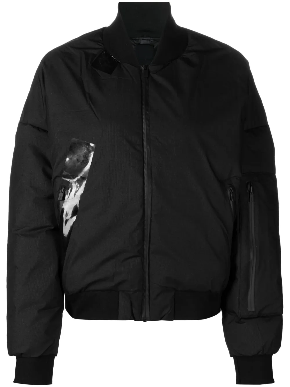 Templa Down Bomber Jacket In Black ModeSens