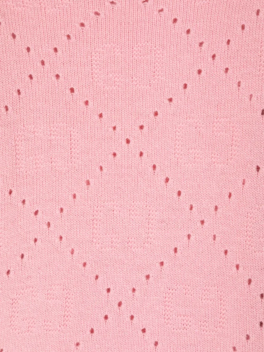 Gucci Open-knit Wool Jumper In Pink