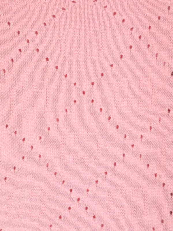 GUCCI チルドレン　ニット　セーター　新品 Gucci Kids オープンニット セーター | ピンク | FARFETCH JP