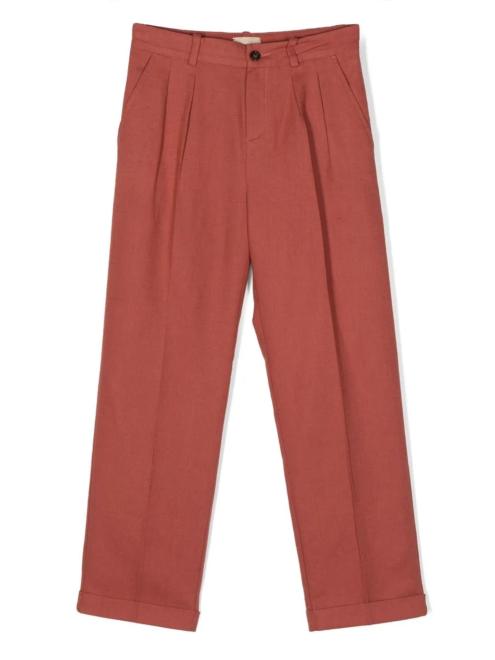 

Gucci Kids mid-rise chino trousers - Red