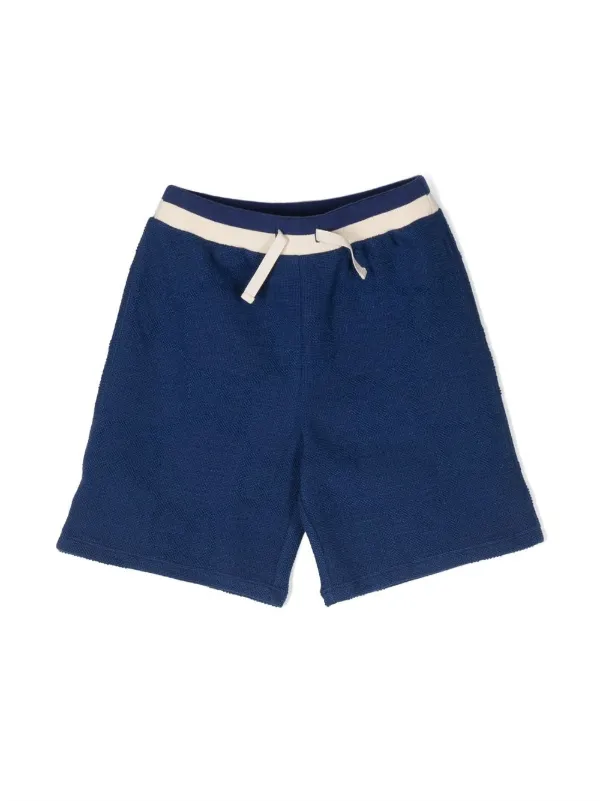 Blue cotton shorts best sale