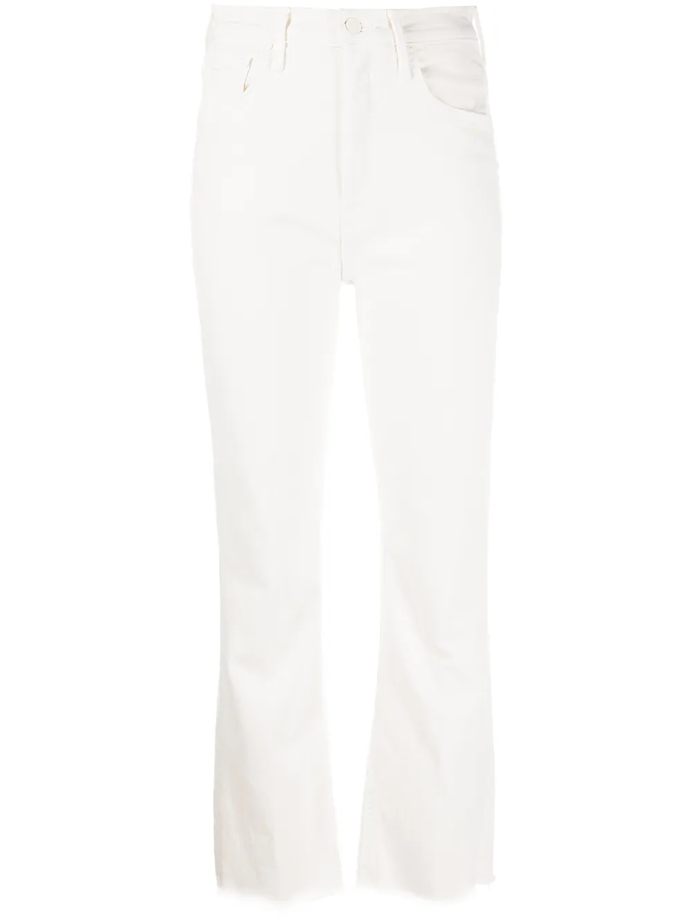 

MOTHER Tripper flared cropped jeans - White