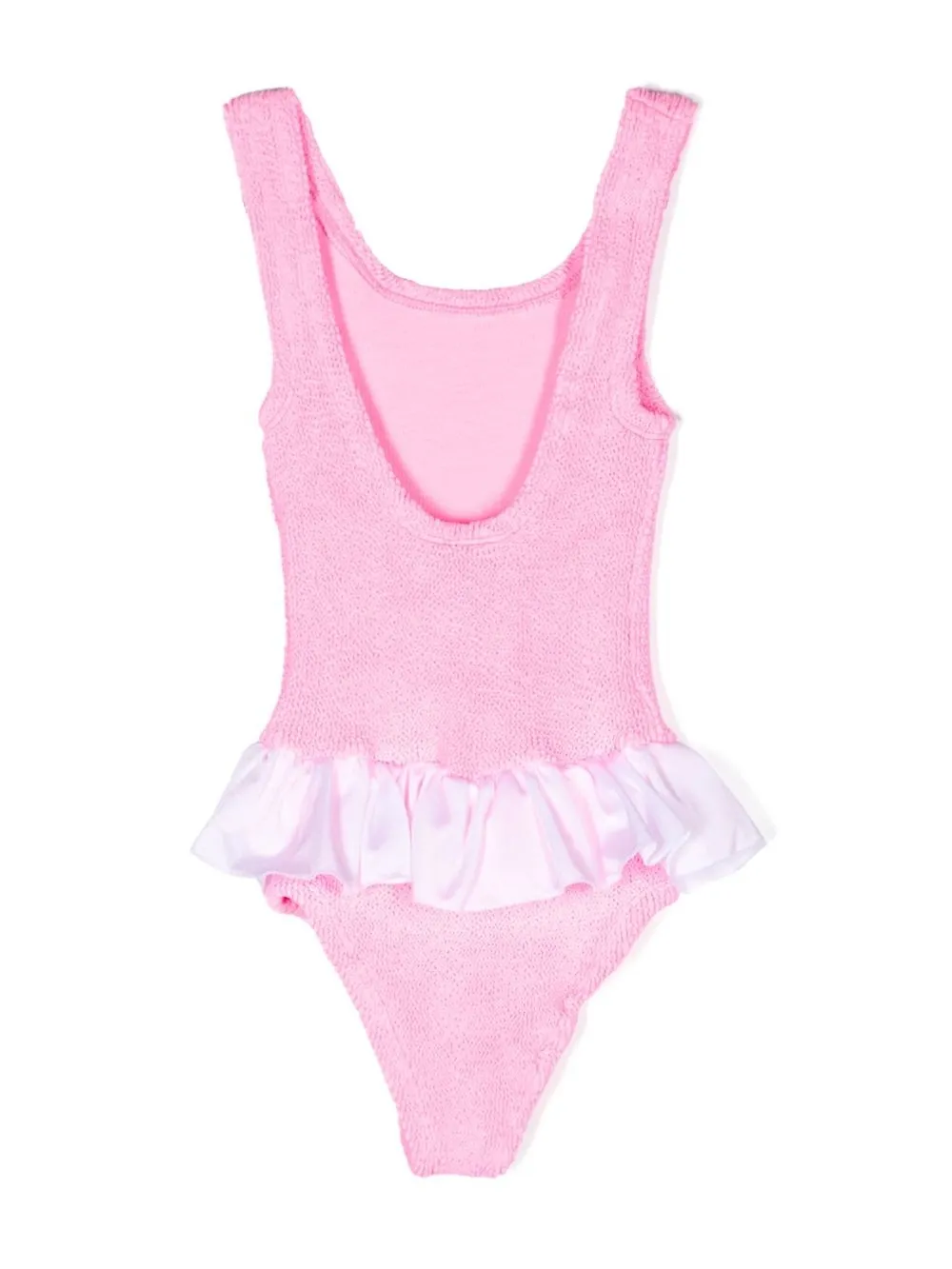 Hunza G Kids Badpak met ruches - Roze