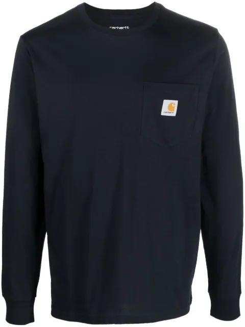 Carhartt WIP playera manga larga con parche del logo