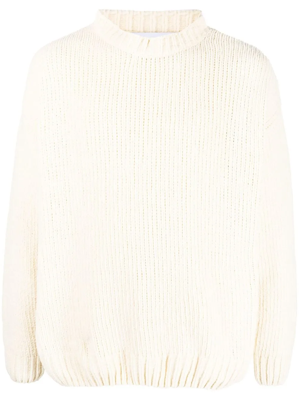 

Bonsai purl-knit cotton jumper - Neutrals