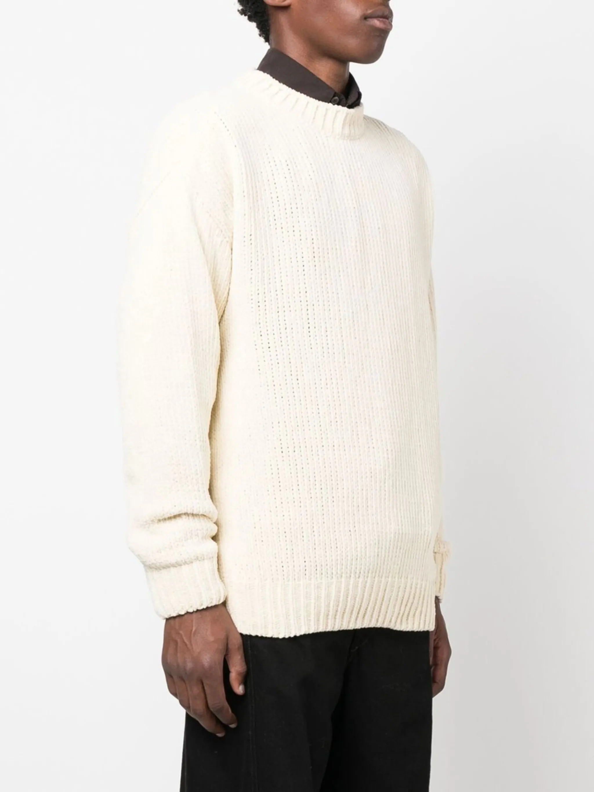purlknit cotton jumper Bonsai