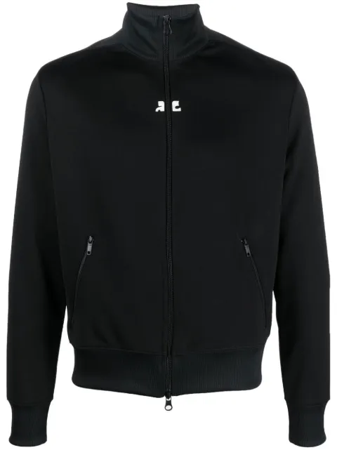 Courrèges embroidered-logo tracksuit jacket