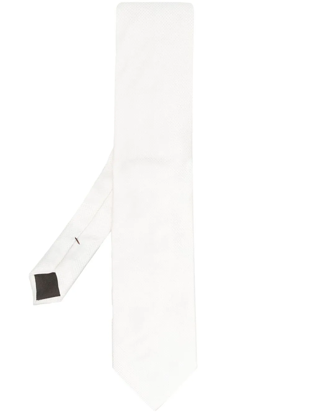 

Caruso corbata de seda con motivos en jacquard - Blanco