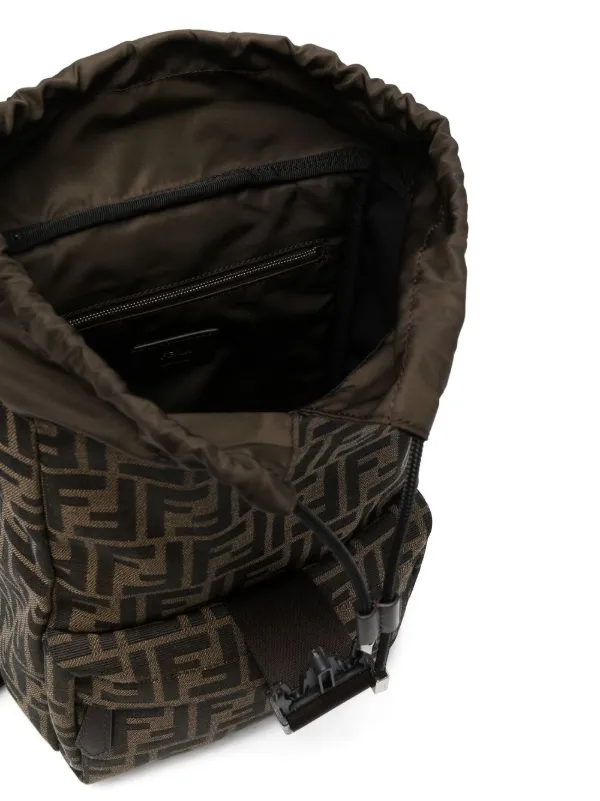 FENDI モノグラム バックパック | ブラウン | FARFETCH JP