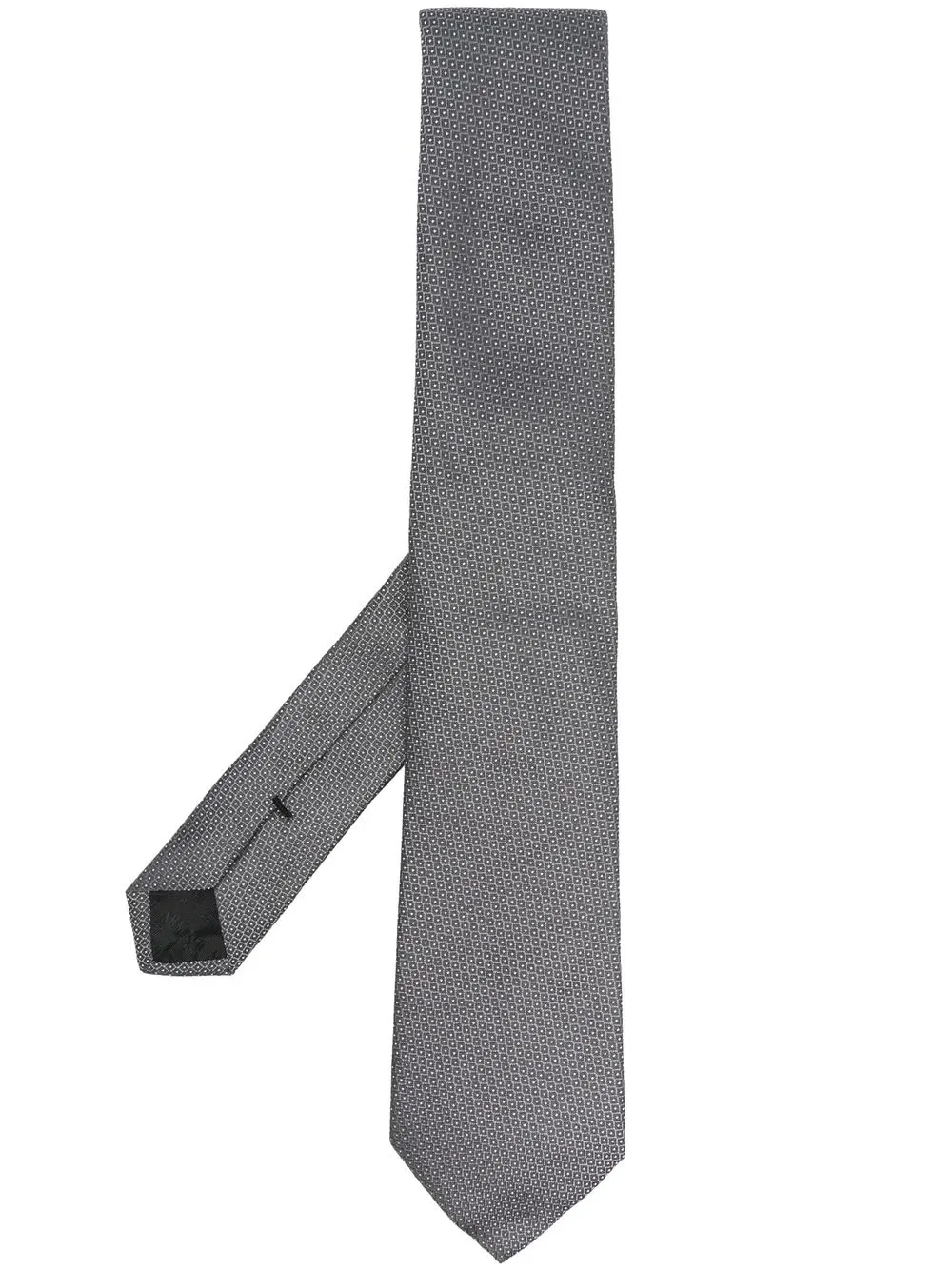 

Armani Collezioni corbata de seda con motivo en jacquard - Gris