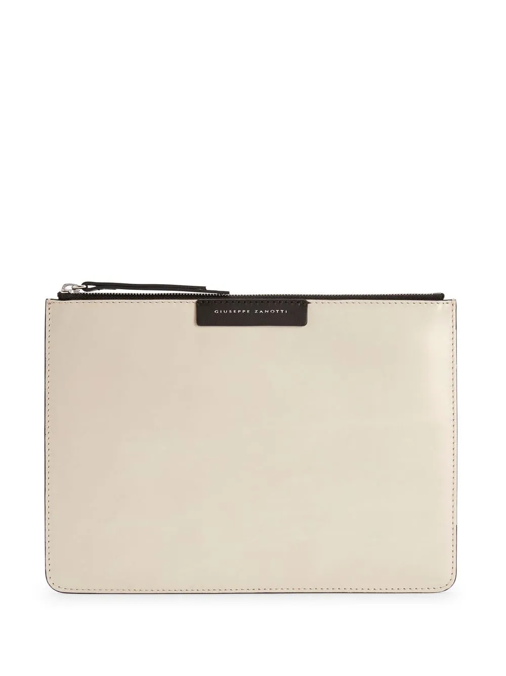 

Giuseppe Zanotti logo-detail clutch bag - Neutrals