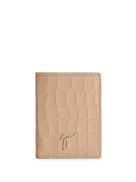 Mason logo-plaque leather wallet