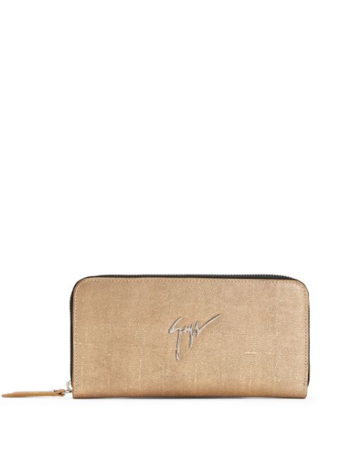 Charlotte logo-plaque leather wallet