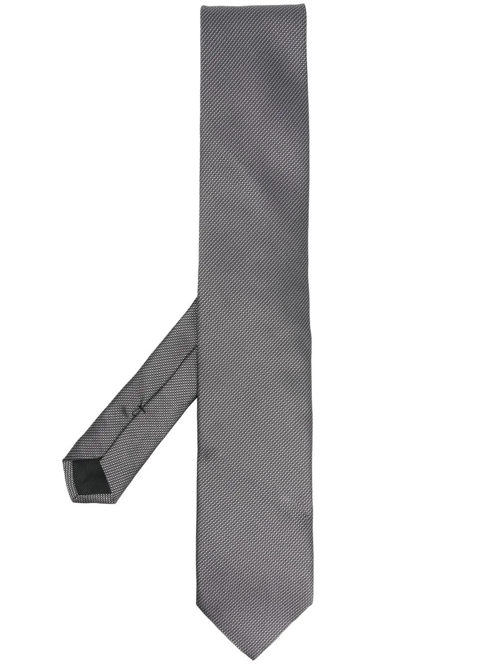 

Corneliani corbata de seda con motivos en jacquard - Negro